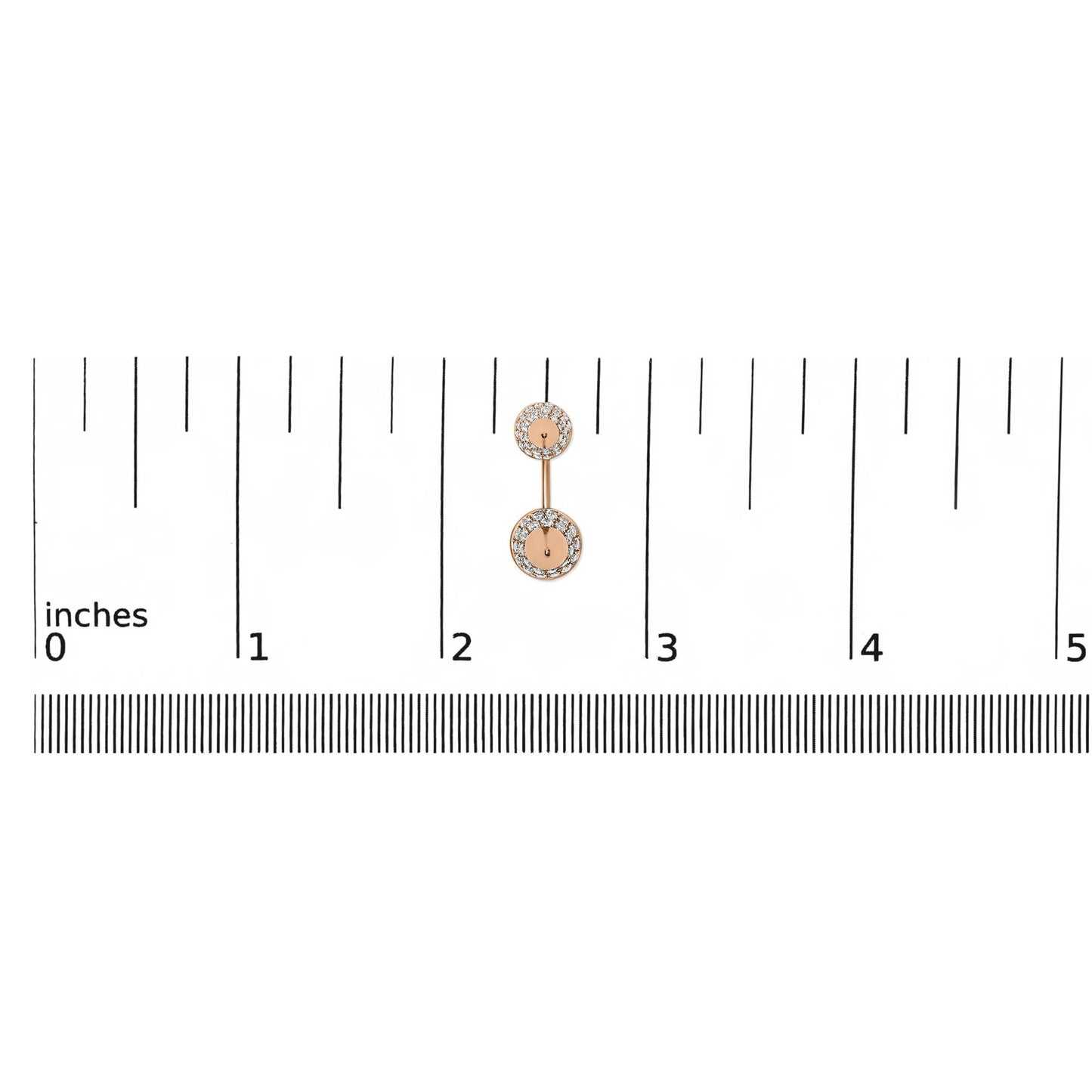 14K Rose Gold 1.00 Cttw Diamond Double Cone Jacket Stud Earring (G-H Color, SI1-SI2 Clarity)