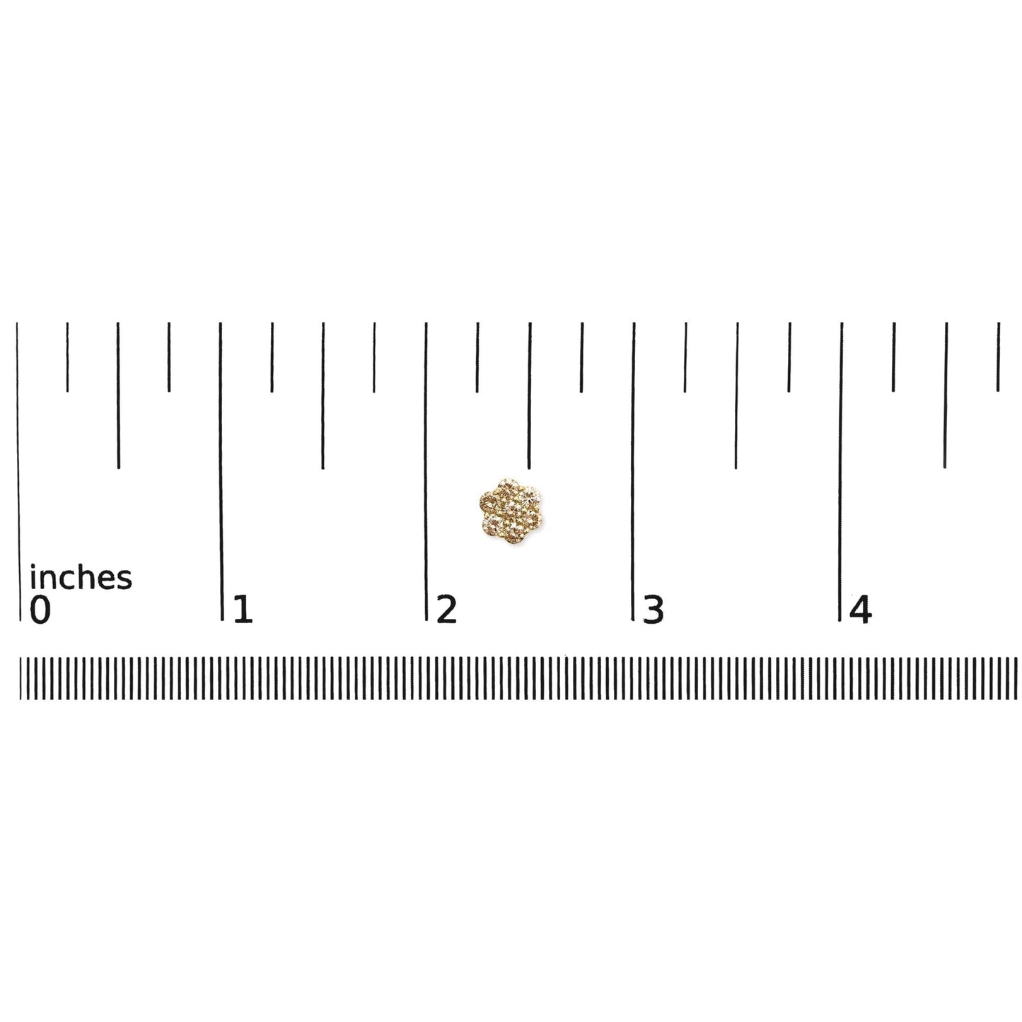 14K Yellow Gold 1.0 Cttw Diamond Floral Stud Earrings (J-K Color, VS2-SI1 Clarity)