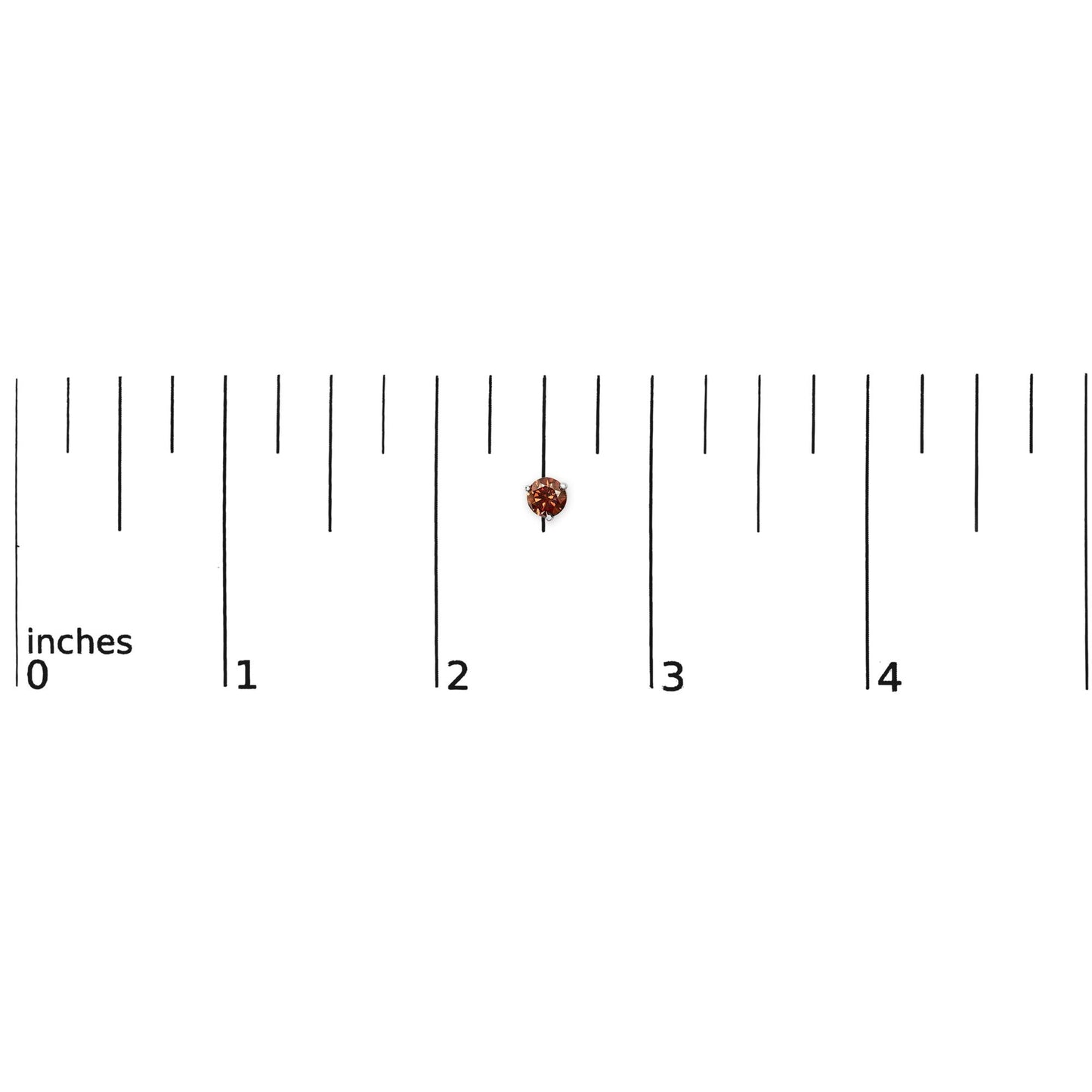 14K White Gold 1/2 Cttw Lab-Grown Round Brilliant-Cut Colored Diamond Classic 3-Prong Martini set Stud Earrings (VS1-VS2 Clarity)