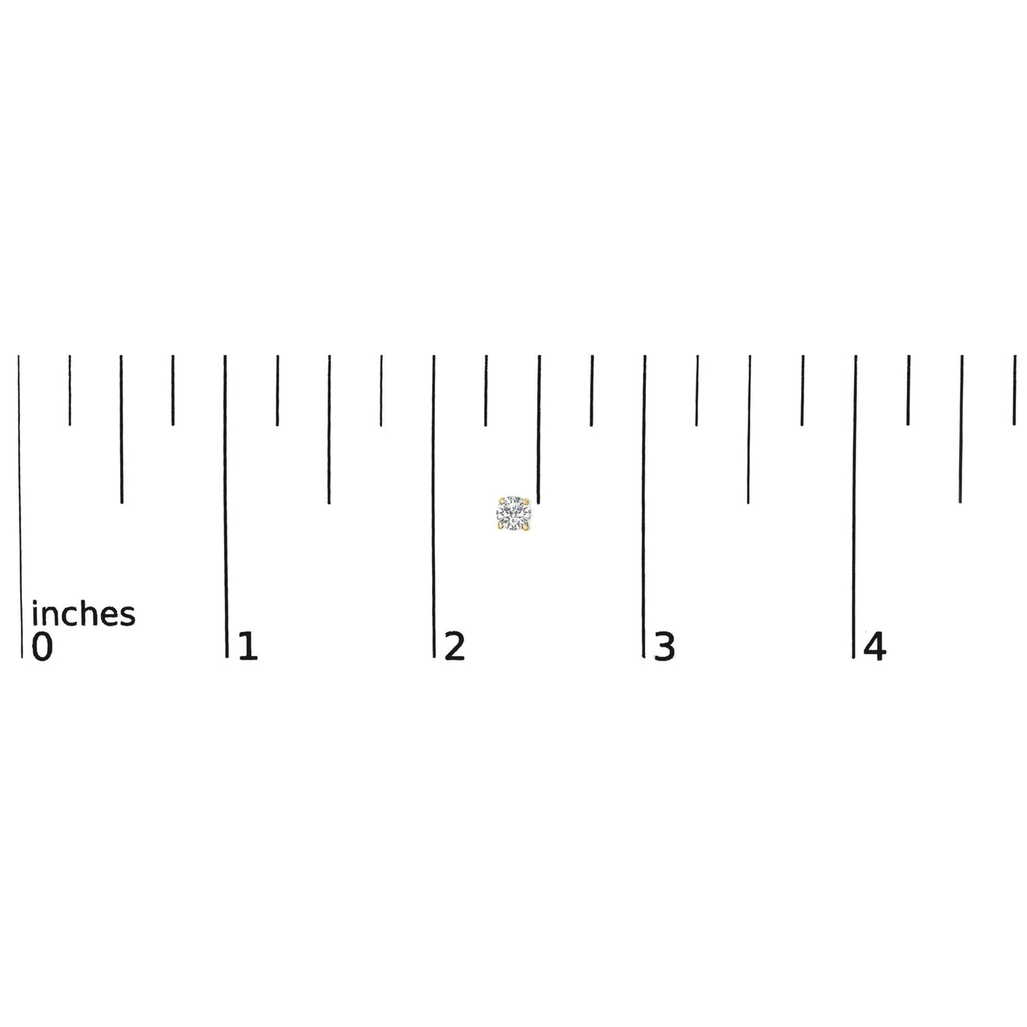 14K Gold 1/2 Cttw Lab Grown Diamond Solitaire Stud Earrings