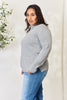 Heimish Full Size Turtleneck Long Sleeve Slit Sweater