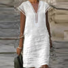 Elegant Cotton Linen Dress