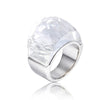 Large Crystal Glass Stone Ring