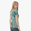Jacki Easlick Turquoise Butterly Handmade Women T-shirt
