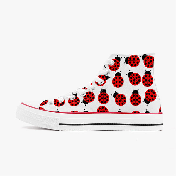 Jacki Easlick Ladybug High-Top Canvas Shoes