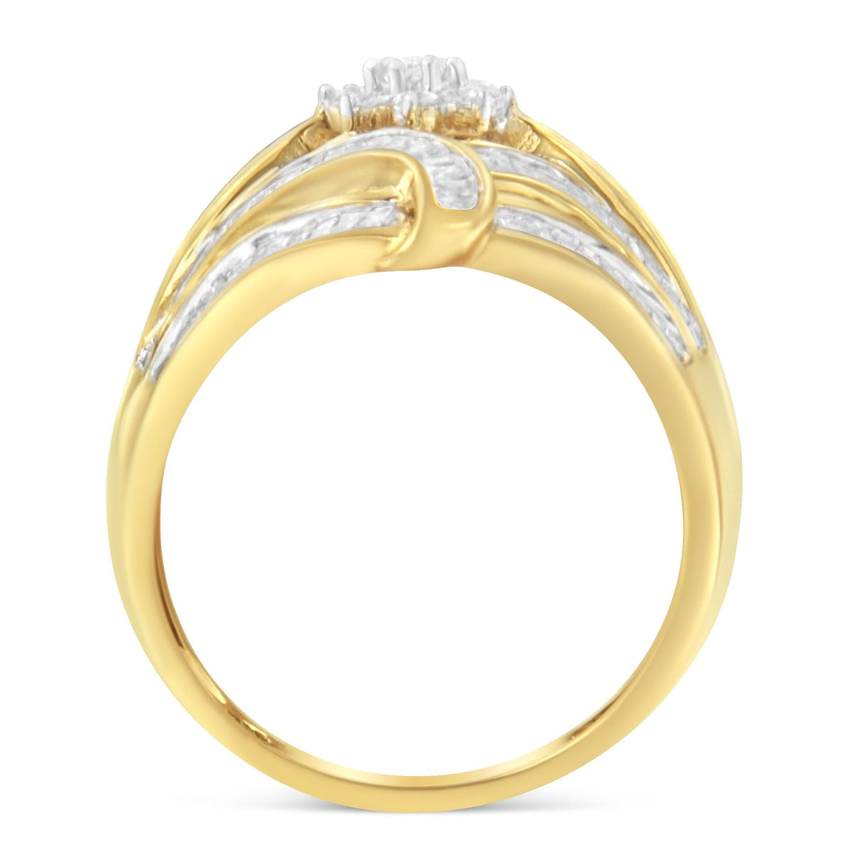 10K Yellow Gold Diamond Ring (1 Cttw, I-J Color, I2-I3 Clarity) - JackiEaslick