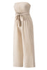 Tied Cutout Tube Wide Leg Jumpsuit