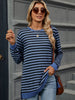 Striped Round Neck Long Sleeve T-Shirt