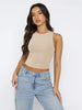 Round Neck Cropped Tank