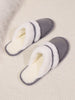 Faux Fur Round Toe Slippers for Women