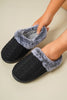 Cable-Knit Fluff Round Toe Slippers