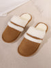 Faux Fur Round Toe Slippers for Women