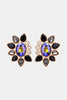 Geometrical Shape Glass Stone Dangle Earrings