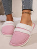 Faux Fur Round Toe Slippers for Women