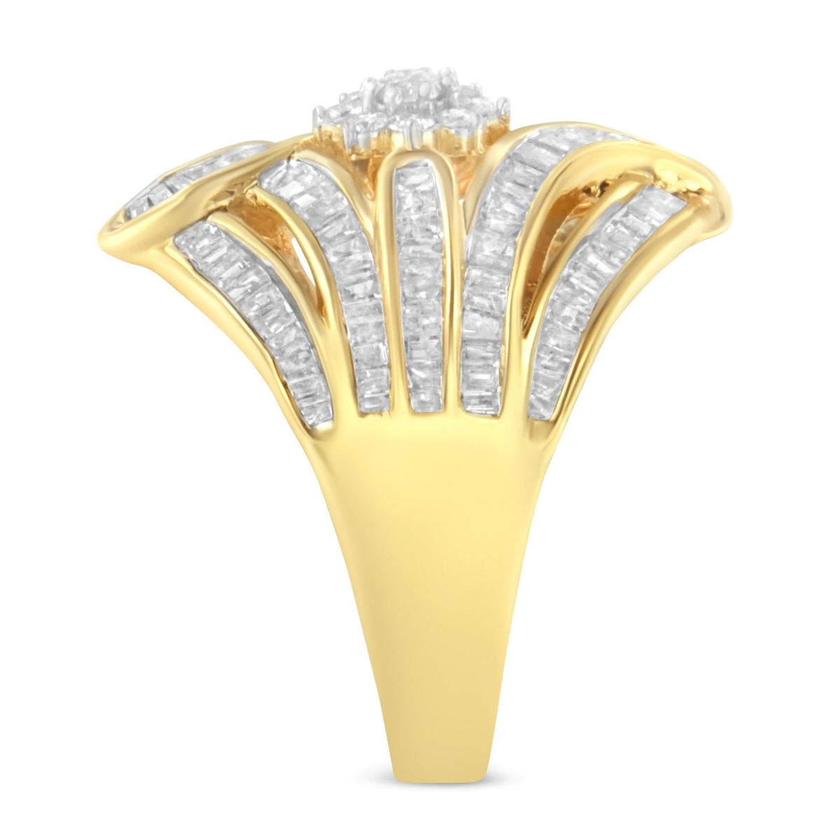 10K Yellow Gold Diamond Ring (1 Cttw, I-J Color, I2-I3 Clarity) - JackiEaslick