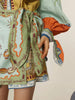 Printed Long Sleeve Shirt Dress