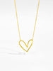 925 Sterling Silver Heart Pendant Necklace