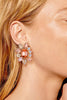 Geometrical Shape Glass Stone Dangle Earrings