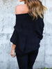 Full Size Single Shoulder Ribbed Knit Top Plus Size