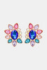 Geometrical Shape Glass Stone Dangle Earrings