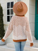 Striped Round Neck Dropped Shoulder Sweater