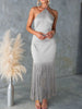 Fringe Halter Neck Dress