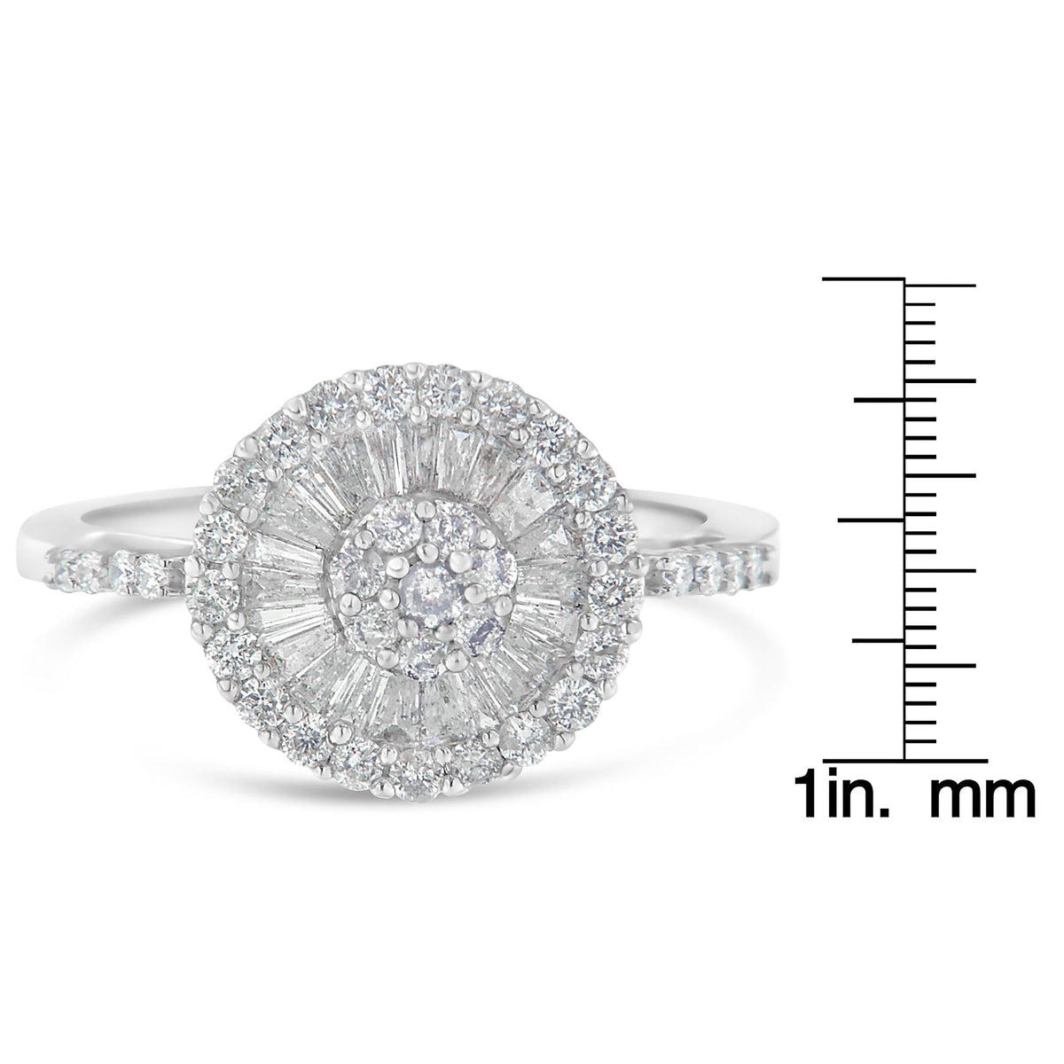 10KT White Gold Diamond Cocktail Ring (1 cttw, H-I Color, SI2-I1 Clarity) - JackiEaslick
