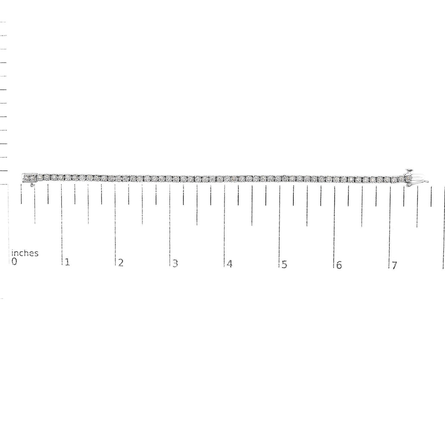 .925 Sterling Silver Lab Grown Diamond Illusion-Set Miracle Plate Tennis Bracelet - 7.25" Inches