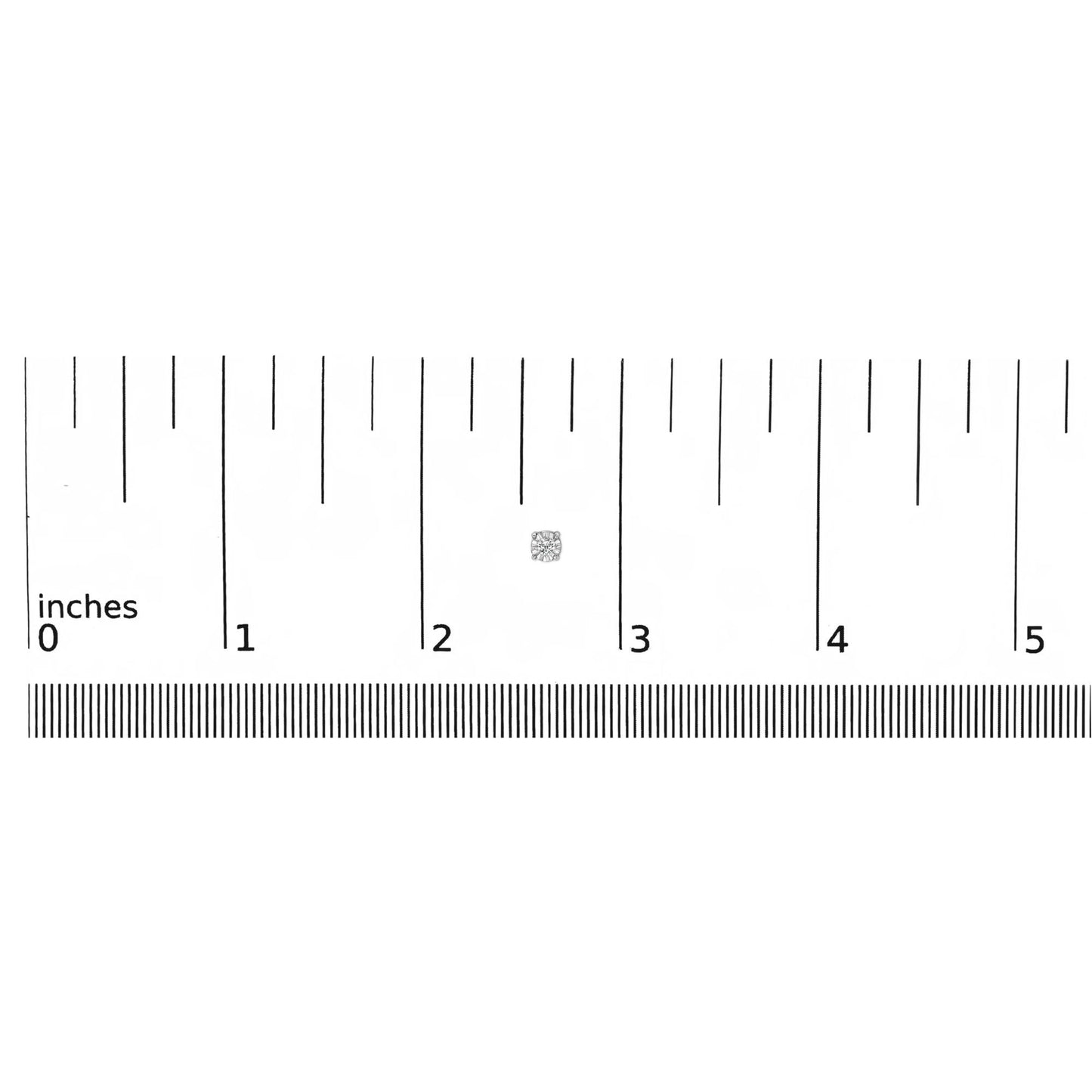 .925 Sterling Silver 1/10 Cttw Round Brilliant-Cut Lab Grown Diamond Miracle-Set Stud Earrings (F-G Color, VS1-VS2 Clarity)