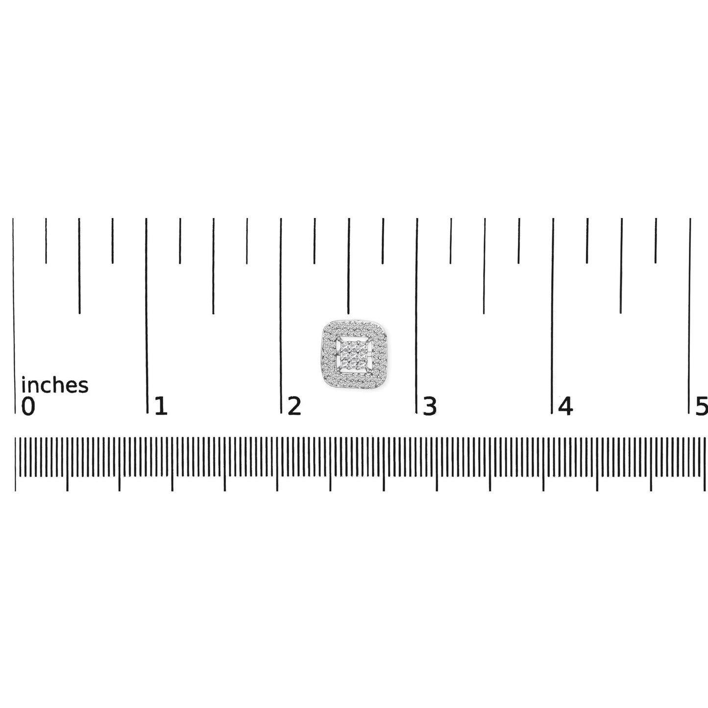 10K White Gold 1.00 Cttw Diamond Composite and Halo Stud Earrings (I-J Color, I1-I2 Clarity)