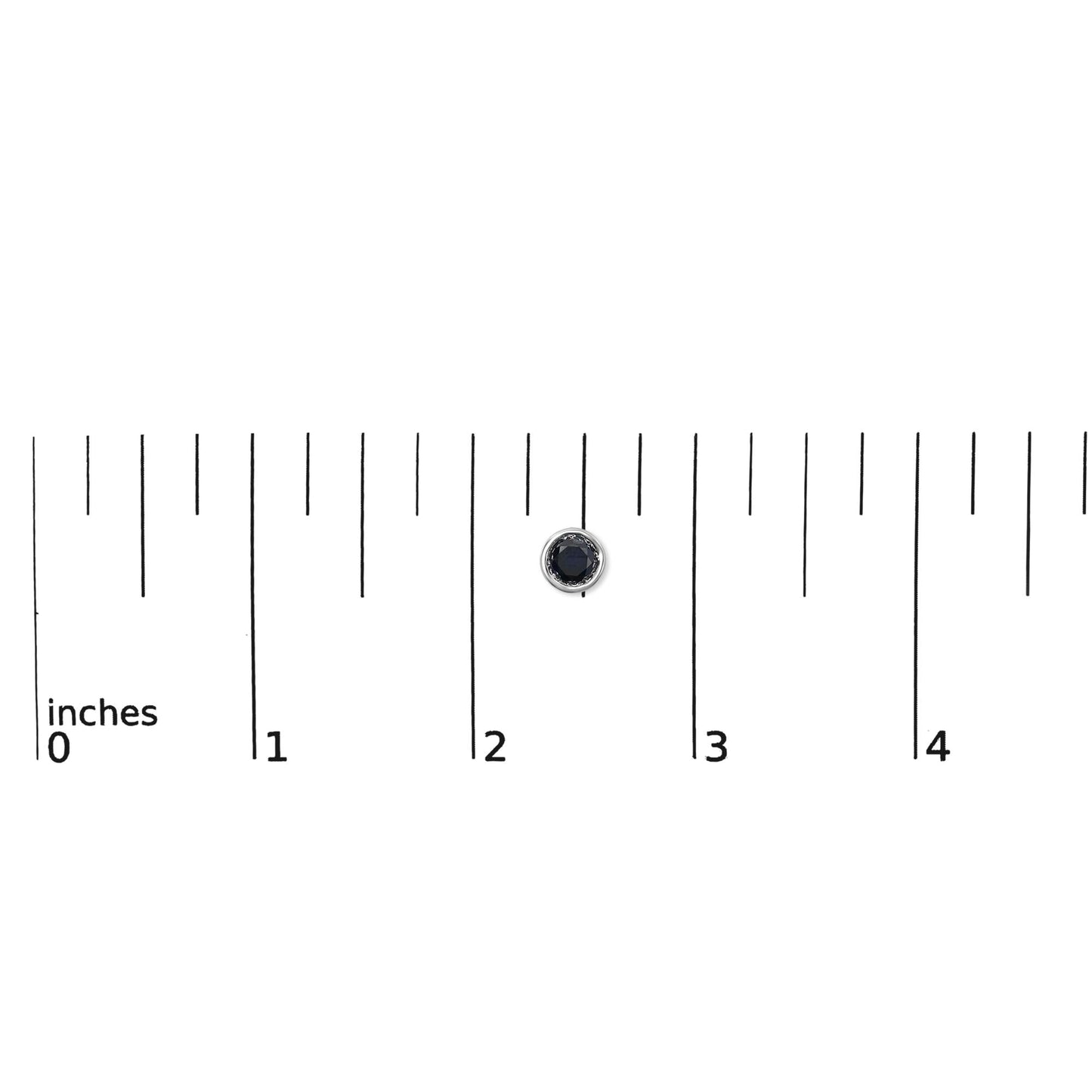 .925 Sterling Silver Round Brilliant-Cut Black Diamond Bezel-Set Stud Earrings with Screw Backs (Fancy Color-Enhanced, I2-I3 Clarity)