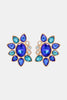 Geometrical Shape Glass Stone Dangle Earrings