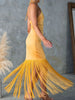 Fringe Halter Neck Dress