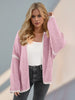 Double Take Contrast Open Front Dropped Shoulder Cardigan