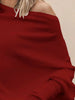 Full Size Single Shoulder Ribbed Knit Top Plus Size