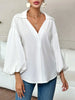 Polka Dot Balloon Sleeve Blouse