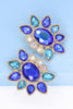 Geometrical Shape Glass Stone Dangle Earrings