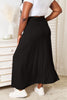 Double Take Full Size Soft Rayon Drawstring Waist Maxi Skirt Rayon