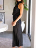 Asymmetrical Ruched Sleeveless Midi Dress