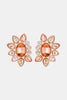 Geometrical Shape Glass Stone Dangle Earrings