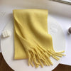 Luxury Solid Colored Chunky Scarf