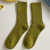 Warm Merino Wool Classic Solid Socks for Women