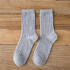 Warm Merino Wool Classic Solid Socks for Women