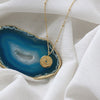 Blue Evil Eye Coins Necklace