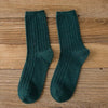 Warm Merino Wool Classic Solid Socks for Women