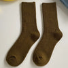 Warm Merino Wool Classic Solid Socks for Women