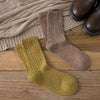 Warm Merino Wool Classic Solid Socks for Women