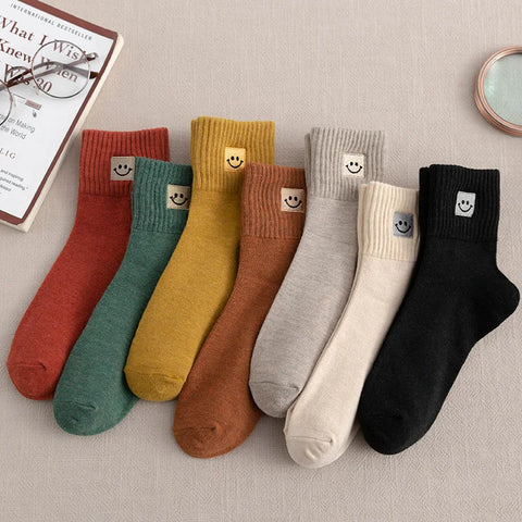 Smile Face Socks for Women