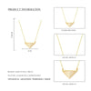Statement Necklace Gold Plated Triangle Pendant Necklace
