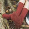 Warm Merino Wool Classic Solid Socks for Women